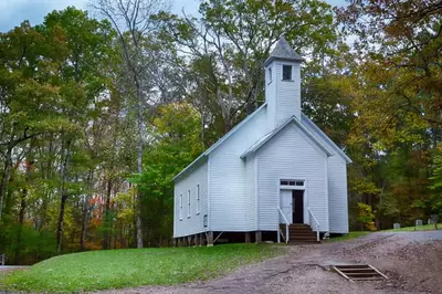 missionary baptist church in cades cove in the great smoky mountains national park