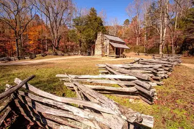 cades cove in fall