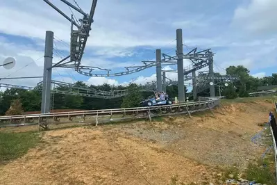 power coaster at rowdy bear