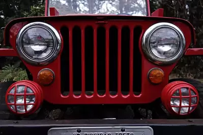 red jeep