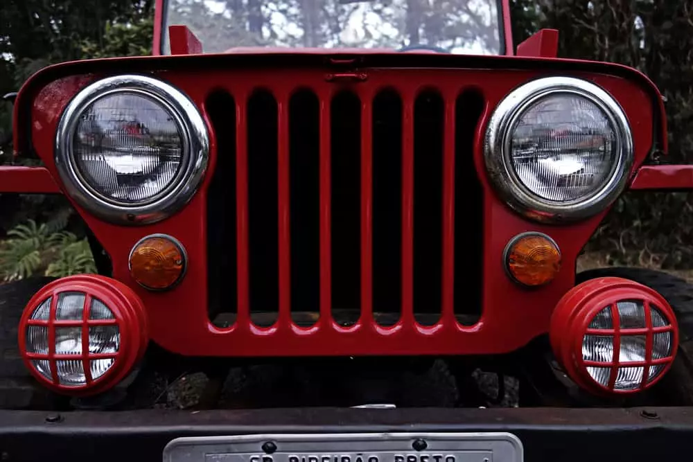 red jeep