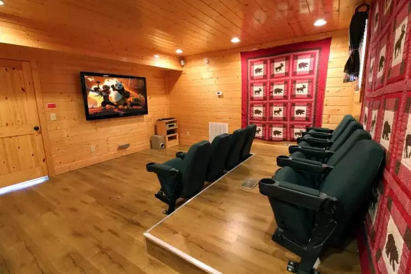 Parkside Palace home theater room