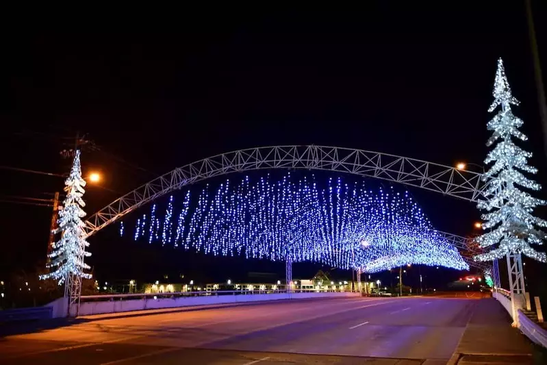 Christmas lights in Pigeon Forge