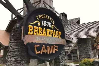 crockett's breakfast camp sign