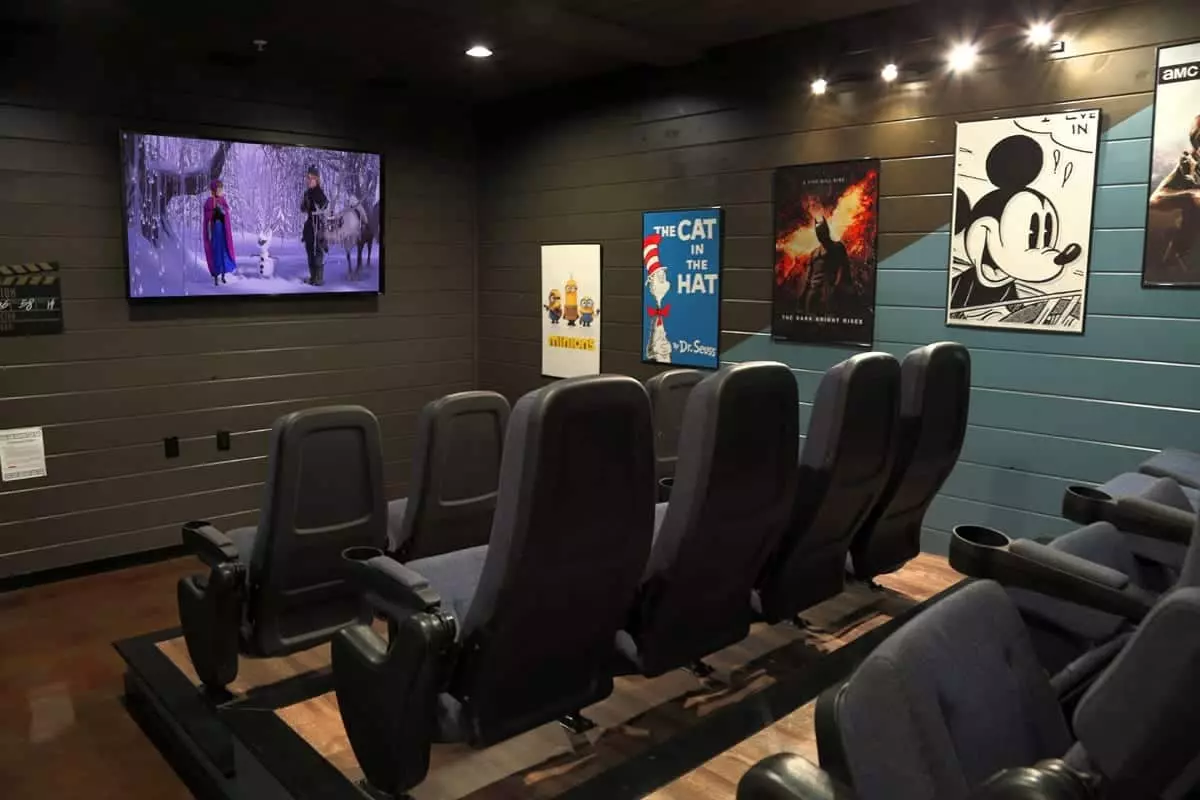summit vista lodge movie room