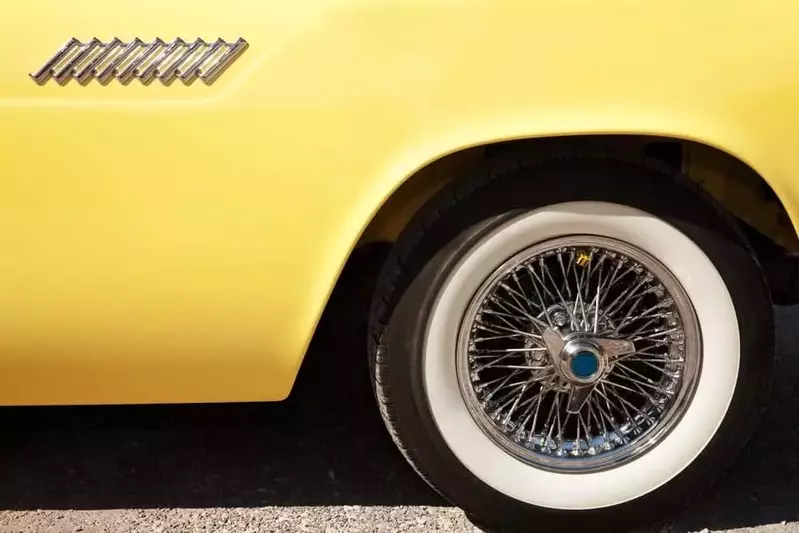 Classic yellow auto at Shades of the Past in Pigeon Forge Tn