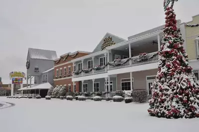 Dixie Stampede in Pigeon Forge in winter