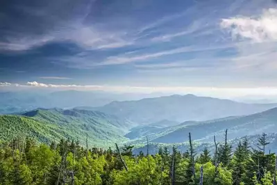 Scenic Smoky Mountain views near our large group Pigeon Forge cabins