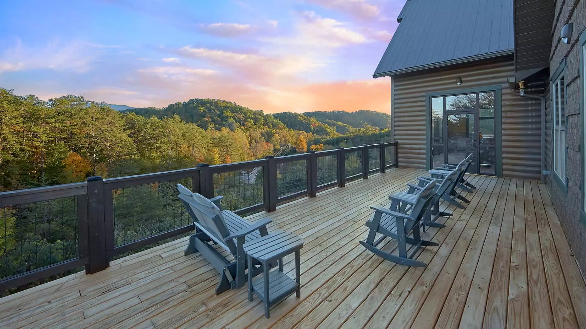 deck of Smoky Mountain cabin