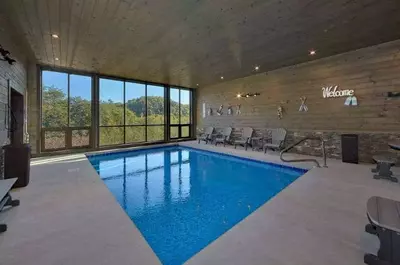 wildbriar pigeon forge cabin with indoor pool