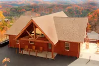 Summit Vista Lodge during fall - pigeon forge large cabin