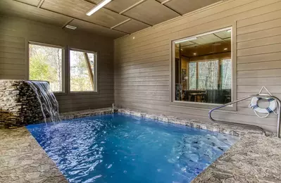 pool at large cabin