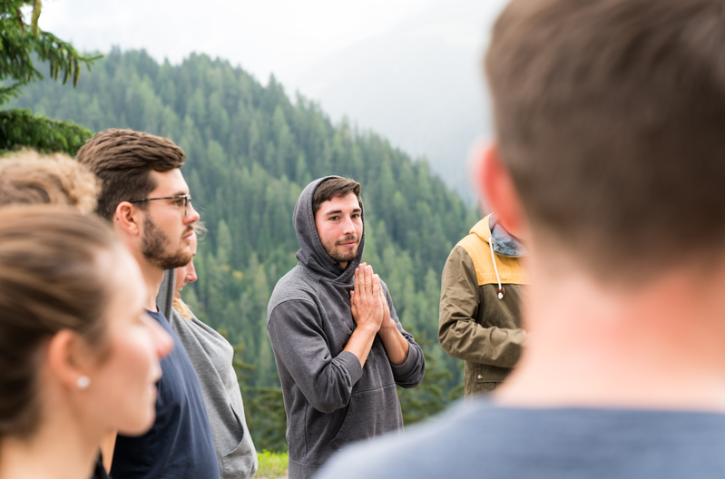 church group praying