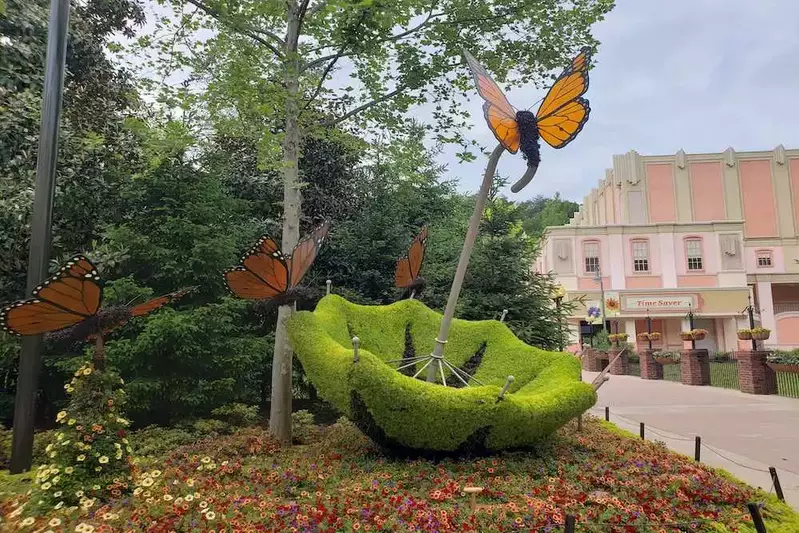 flower and food festival at dollywood