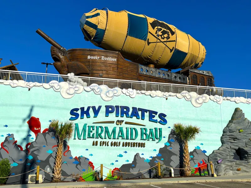 sky pirates of mermaid bay pigeon forge attraction