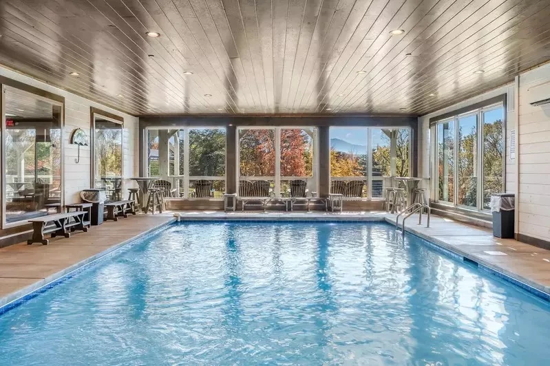 group cabin rental with indoor pool